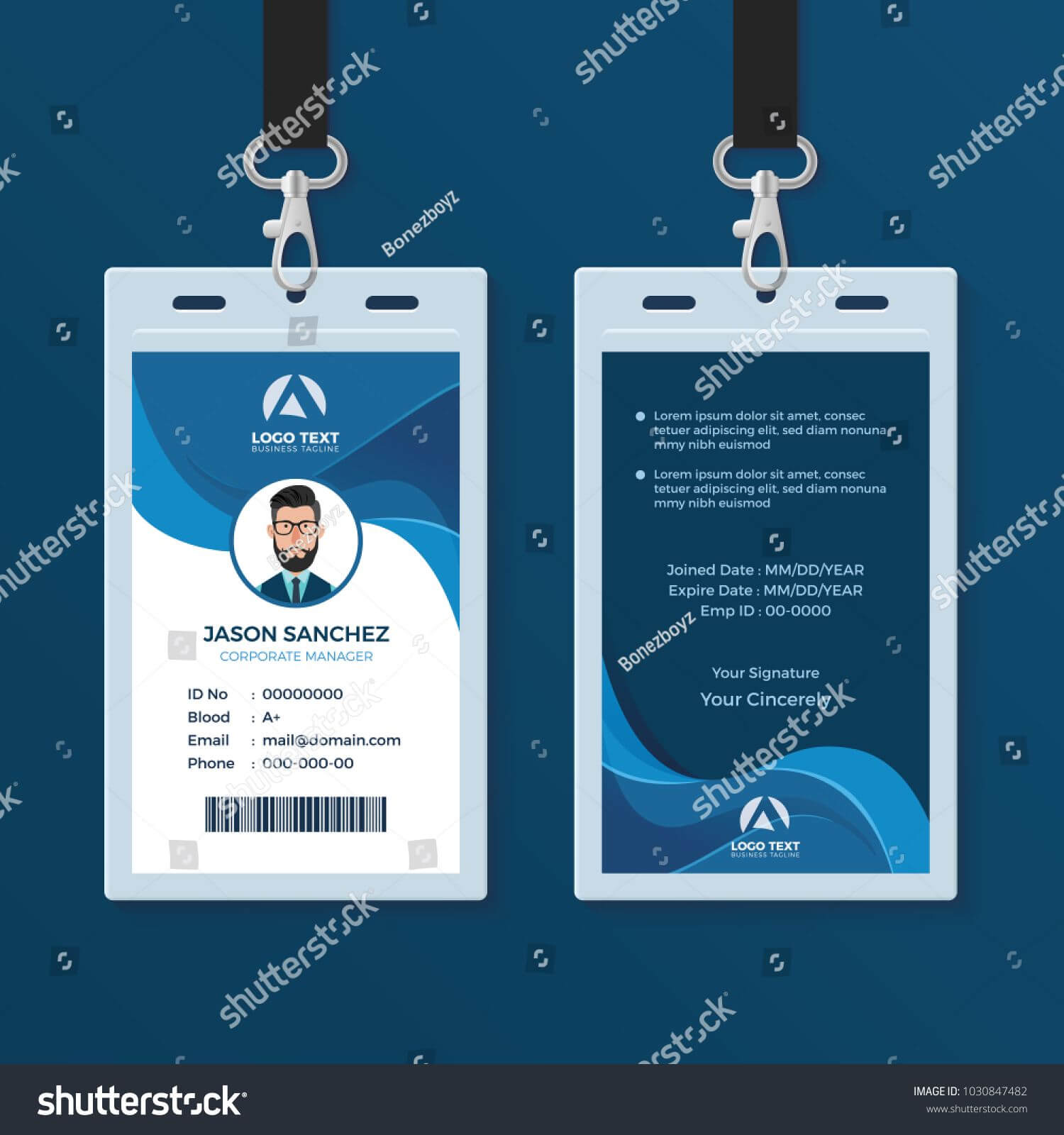 Corporate Id Card Design Template Id#corporate#card#template With Spy Id Card Template