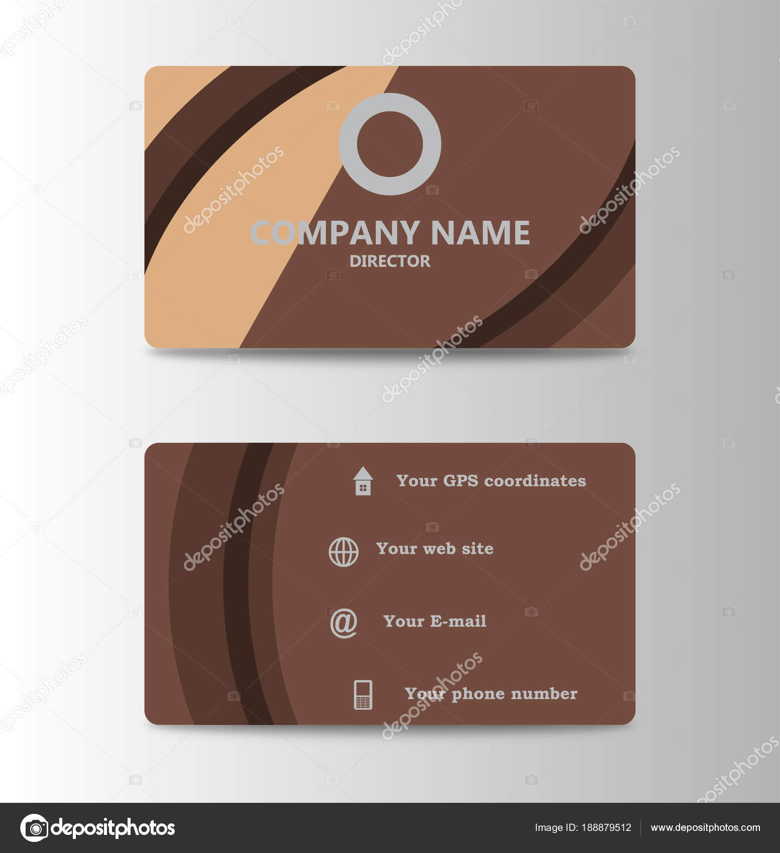 Corporate Id Card Design Template. Personal Id Card For Intended For Personal Identification Card Template