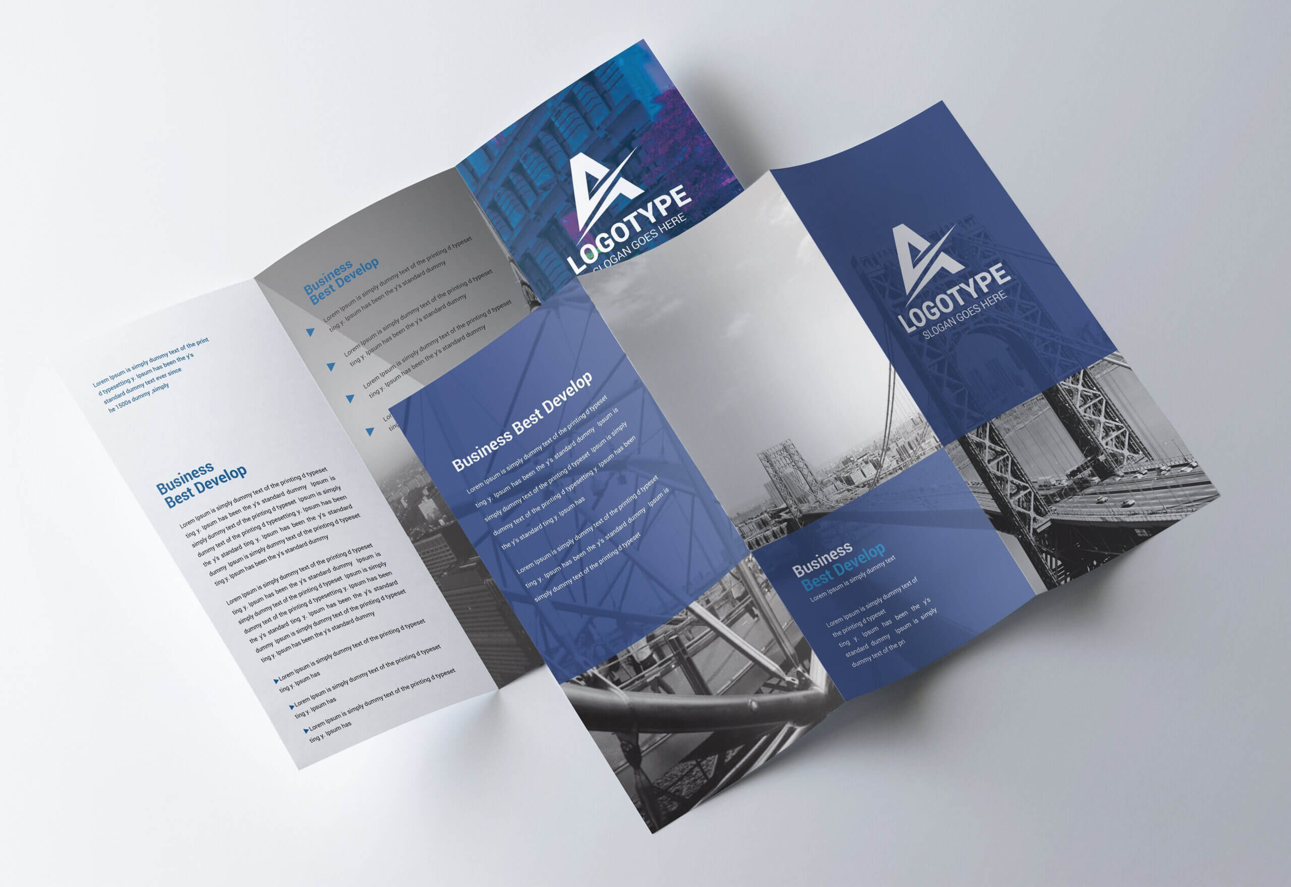 Corporate Tri Fold Brochure – Psd Template – Free Psd Flyer With Brochure 3 Fold Template Psd