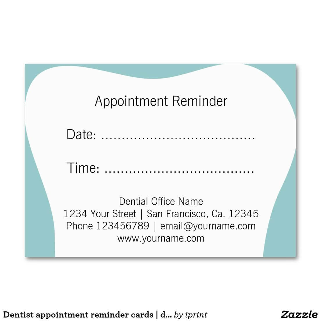 Create Your Own Profile Card | Zazzle | Dental Business Inside Dentist Appointment Card Template