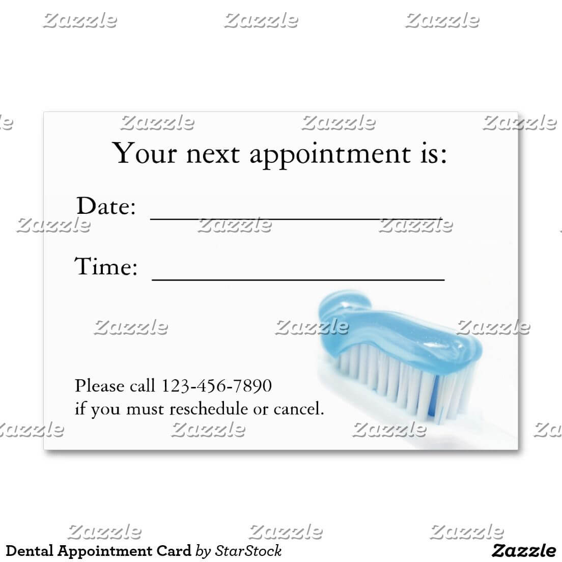 Create Your Own Profile Card | Zazzle | Dental, Dental Inside Dentist Appointment Card Template