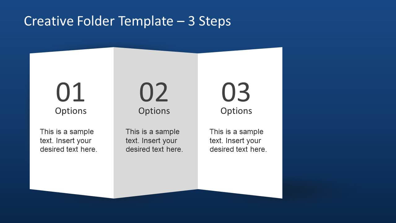Creative Folder Template Layout For Powerpoint Intended For 4 Fold Brochure Template