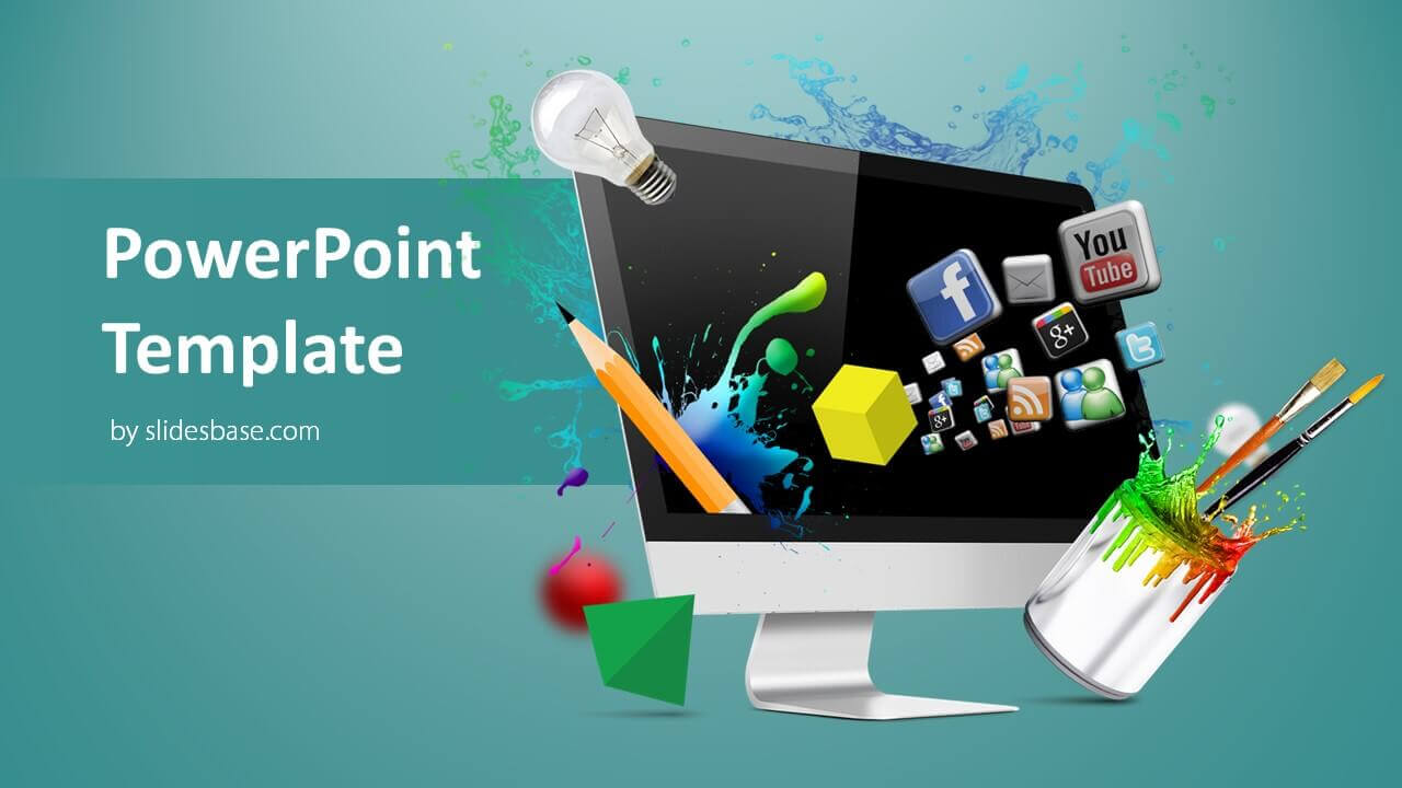 Creative Web Design Powerpoint Template With Regard To Multimedia Powerpoint Templates