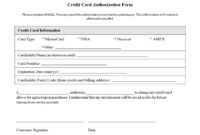 Credit Card Authorization Form Templates [Download] inside Authorization To Charge Credit Card Template