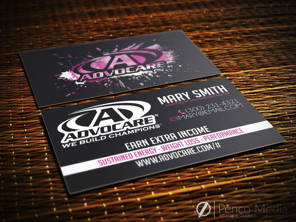 Custom Advocare Business Card Design #6 | Business Card Within Advocare Business Card Template