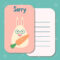 Cute Printable Illustration Sorry Card Typography Design Background.. inside Sorry Card Template