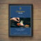 Dark Blue & Gold Fancy Restaurant Flyer Idea – Venngage Regarding Fancy Brochure Templates