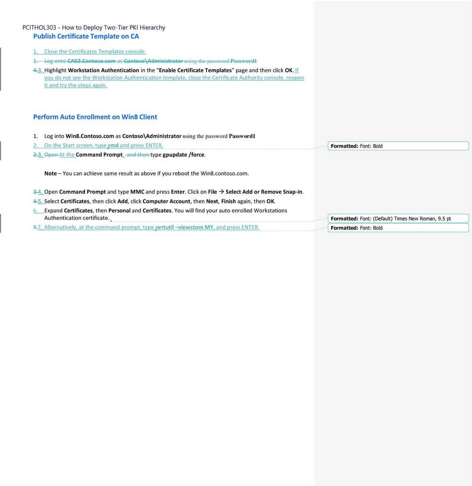 Deploy Two Tier Hierarchy Of Pki – Pdf Free Download With Workstation Authentication Certificate Template