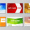 Design Of Colored Polygonal Gift Cards. Templates Of Different.. Within Advertising Cards Templates