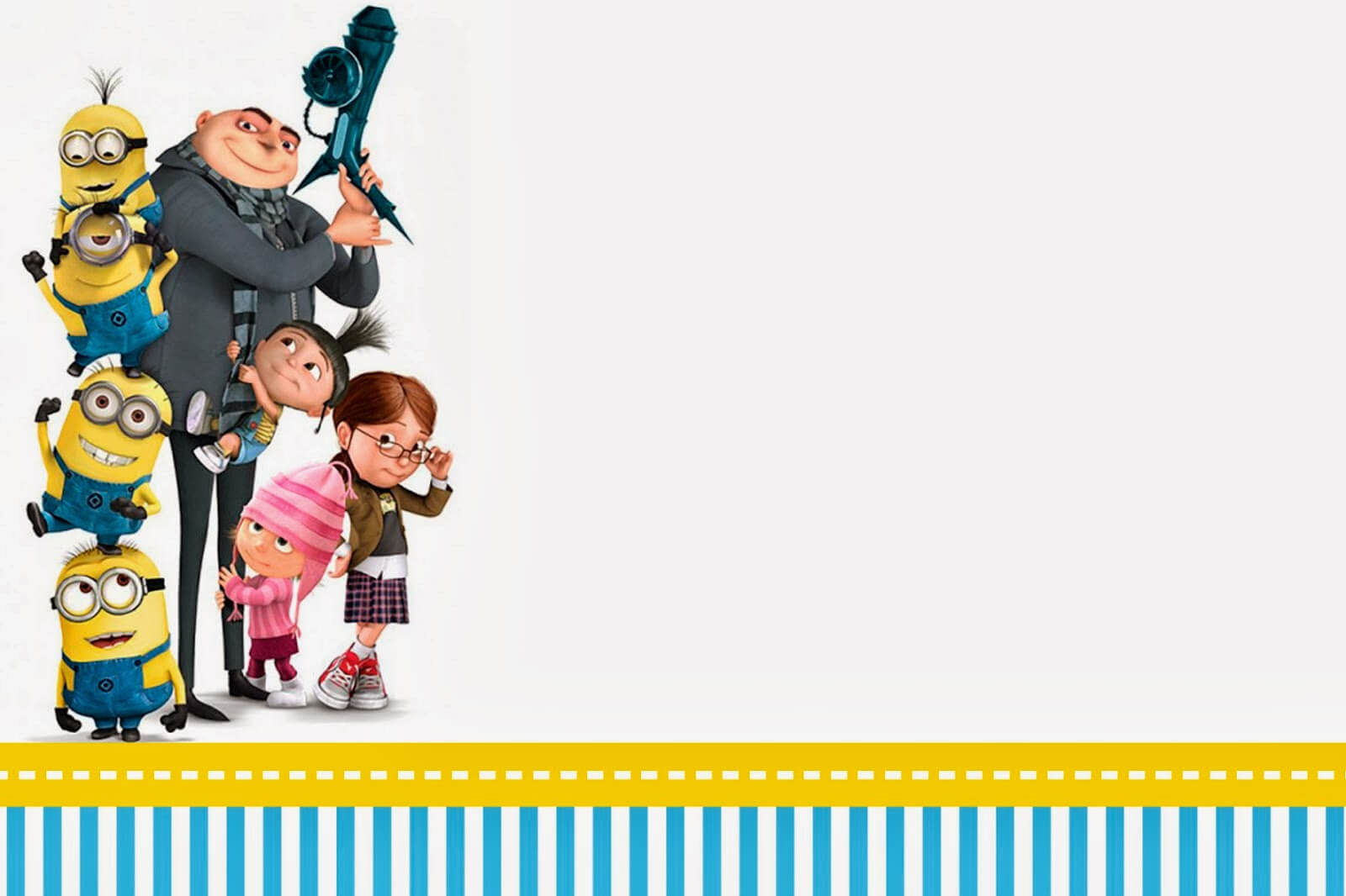 Despicable Me: Invitations And Party Free Printables. – Oh Throughout Minion Card Template