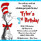 Details About Cat In The Hat Invitations, Kids Birthday Throughout Dr Seuss Birthday Card Template