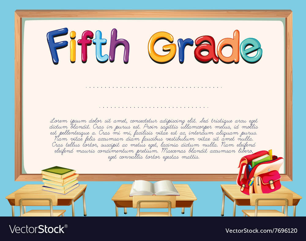 Diploma Template For Fifth Grade Students Intended For 5Th Inside 5Th Grade Graduation Certificate Template