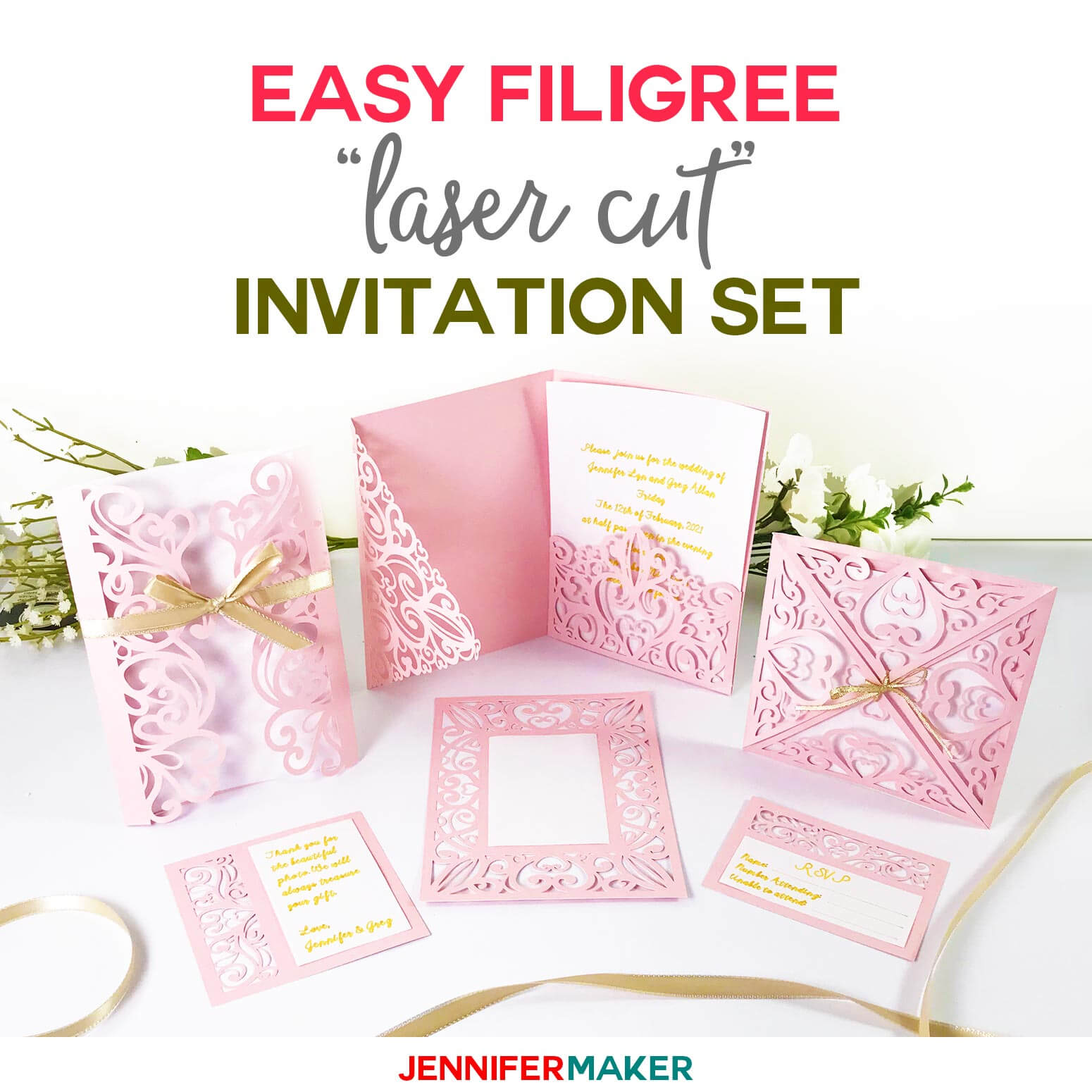 Diy Wedding Invitation Templates – Free "laser Cut" Set Intended For Pop Up Wedding Card Template Free