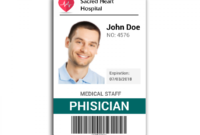 Doctor Id Card #2 | Id Card Template, Badge Template with Doctor Id Card Template
