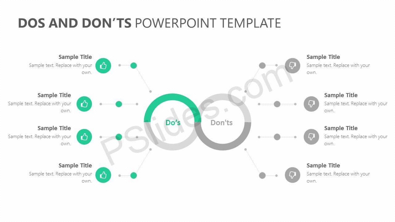 Dos And Don'ts Powerpoint Template – Pslides For Replace Powerpoint Template