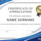 Download Certificate Of Appreciation For Employees 03 with Free Certificate Of Appreciation Template Downloads