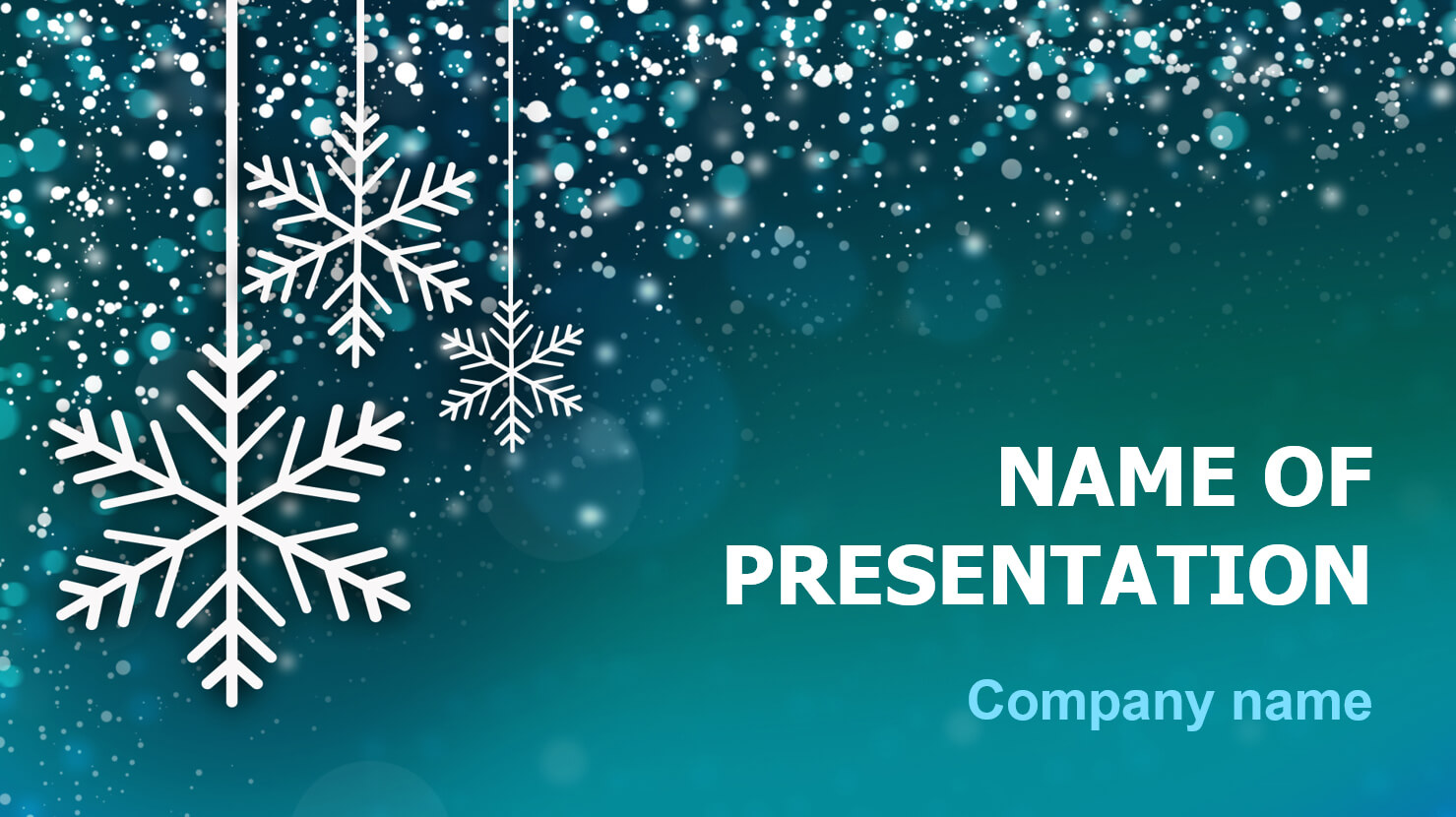 Download Free Snowing Snow Powerpoint Theme For Presentation Intended For Snow Powerpoint Template