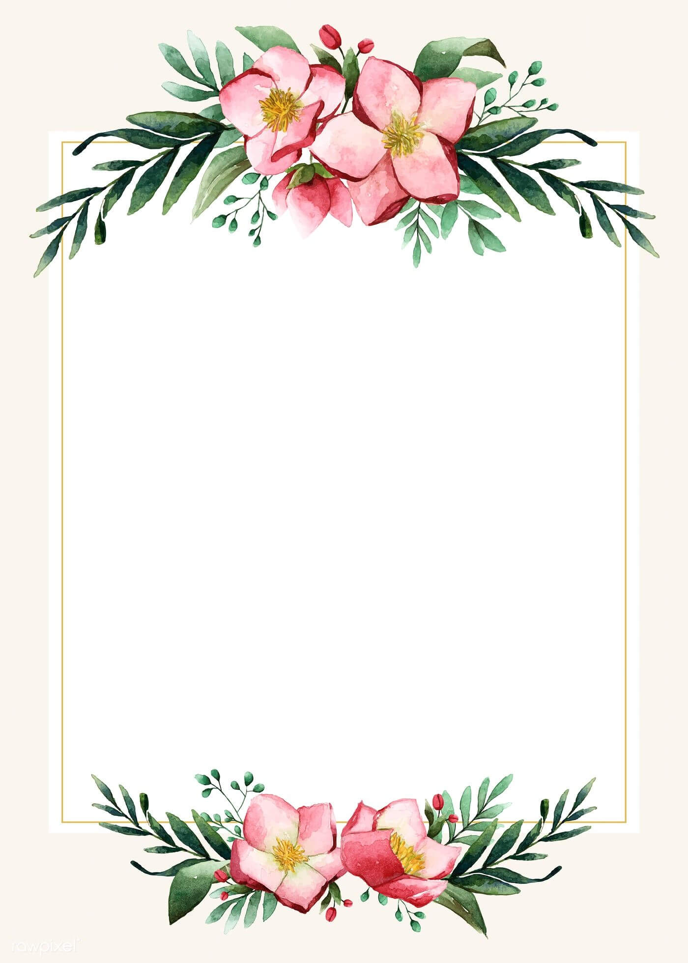 Download Premium Vector Of Flowers Invitation Card Template In Frequent Diner Card Template
