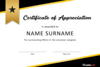Download Volunteer Certificate Of Appreciation 02 pertaining to Volunteer Certificate Templates