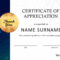 Download Volunteer Certificate Of Appreciation 03 in Volunteer Award Certificate Template
