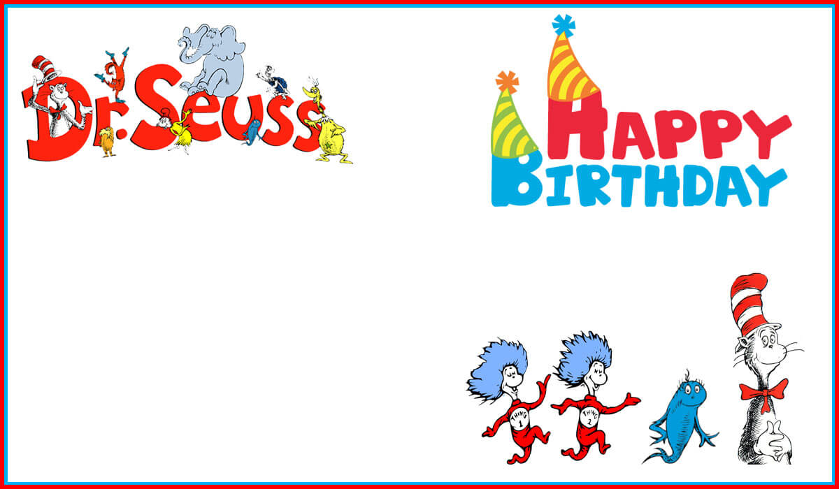 Dr Seuss Free Printable Invitation Templates | Invitations Regarding Dr Seuss Birthday Card Template