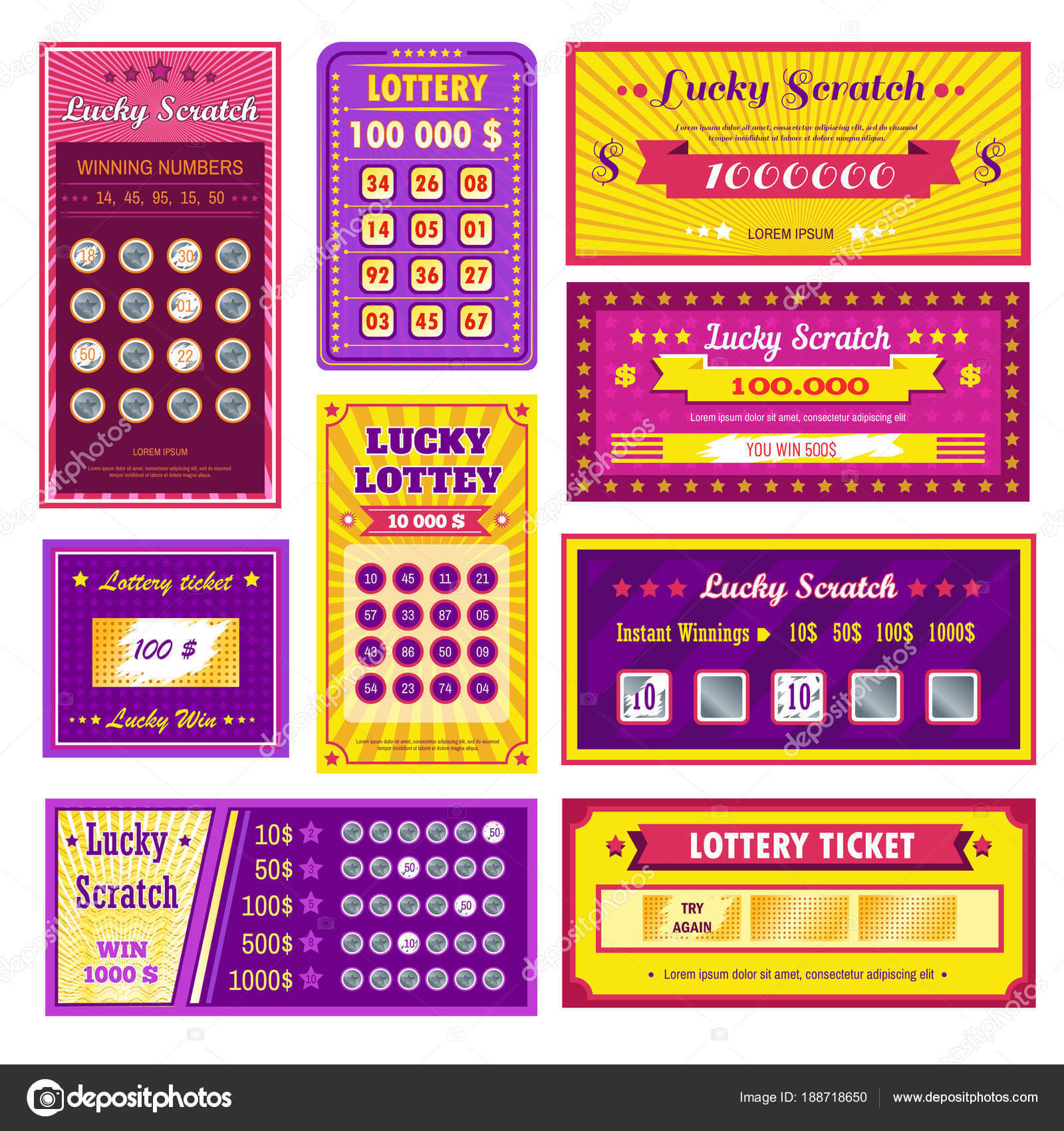 ᐈ Scratch Off Card Templates Stock Pictures, Royalty Free With Regard To Scratch Off Card Templates