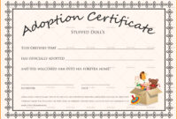 Editable Adoption Certificates Hadipalmexco Child Adoption within Child Adoption Certificate Template