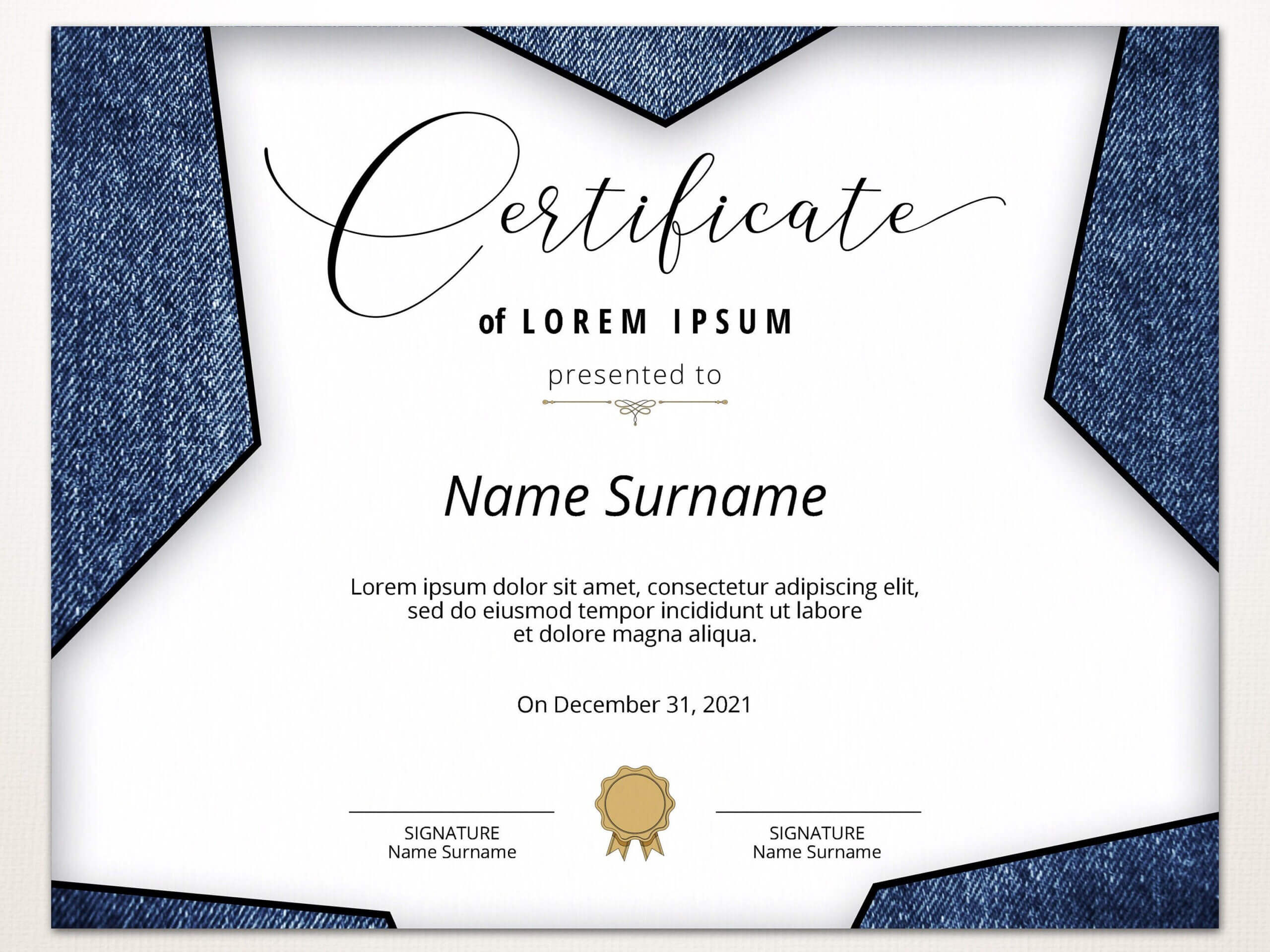 Editable Blank Certificate Template, Printable Certificate In Generic Certificate Template