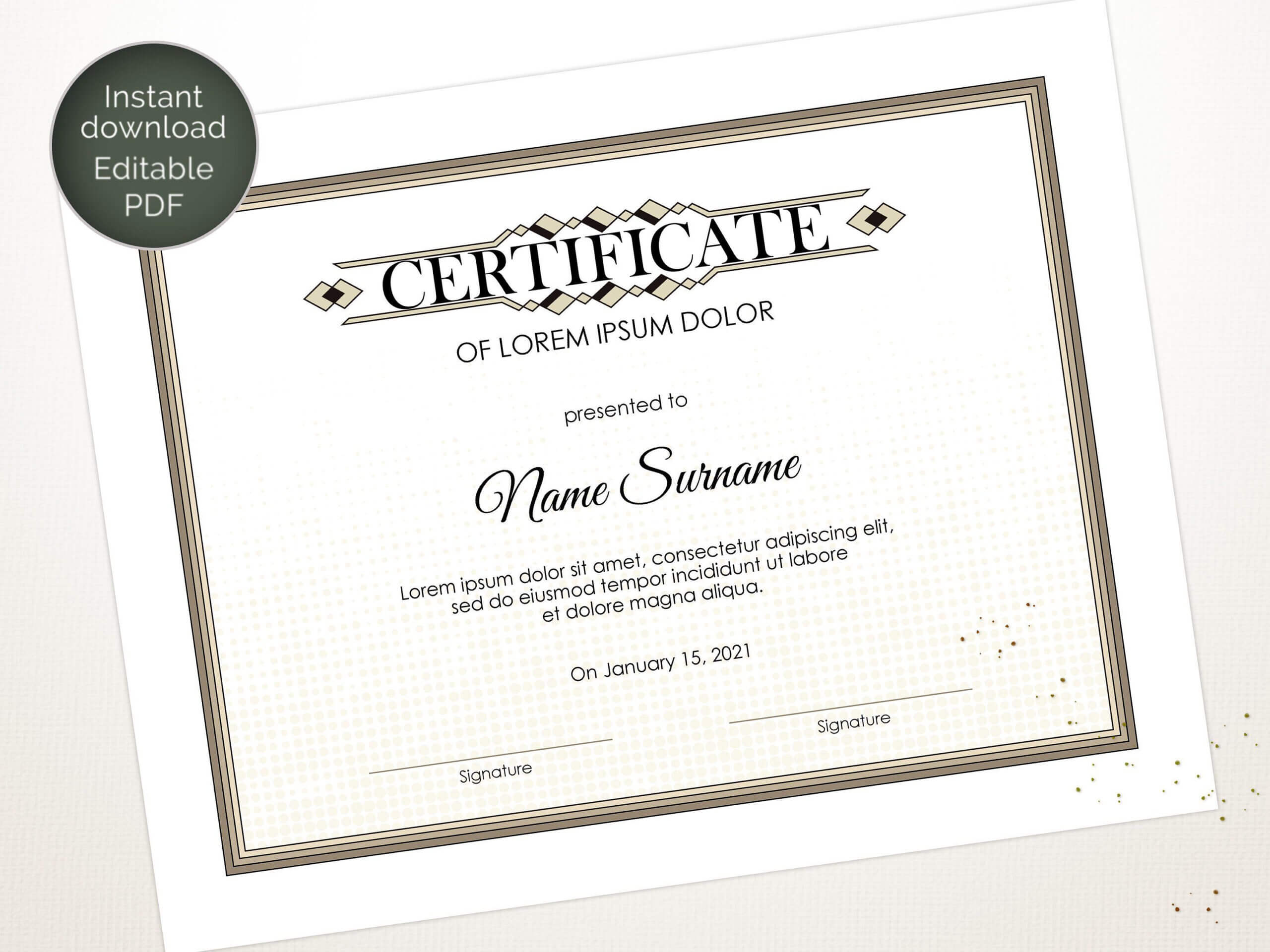 Editable Certificate Template, Blank Business Certificate With Regard To Update Certificates That Use Certificate Templates