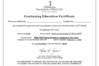 Editable Ceu Certificates Template Beautiful Continuing regarding Continuing Education Certificate Template