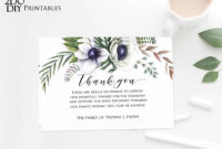 Editable Funeral Thank You Card | Memorial Editable Template within Sympathy Card Template