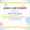 Editable Sports Day Certificate Template Inside Athletic Certificate Template