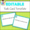 Editable Task Card Templates – Bkb Resources Regarding Task Card Template