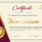 Elegant Certificate Template Vector With Luxury And Modern Pattern.. Regarding Elegant Certificate Templates Free