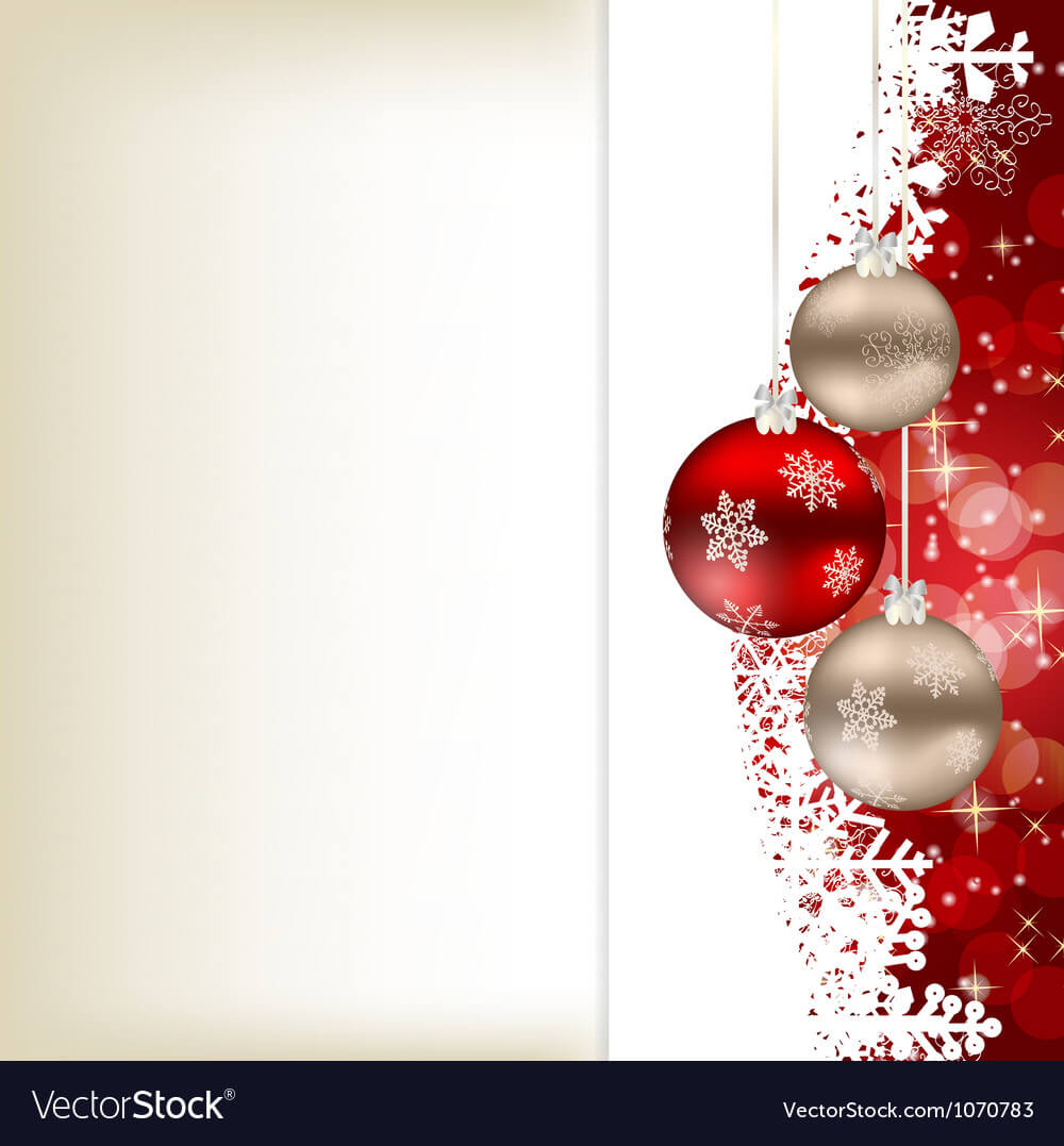 Elegant Christmas Card Template Intended For Happy Holidays Card Template