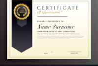 Elegant Diploma Award Certificate Template Design for Design A Certificate Template
