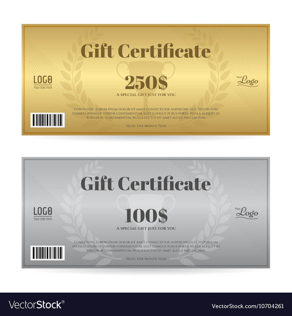 Elegant Gift Certificate Or Gift Voucher Template With Regard To Elegant Gift Certificate Template