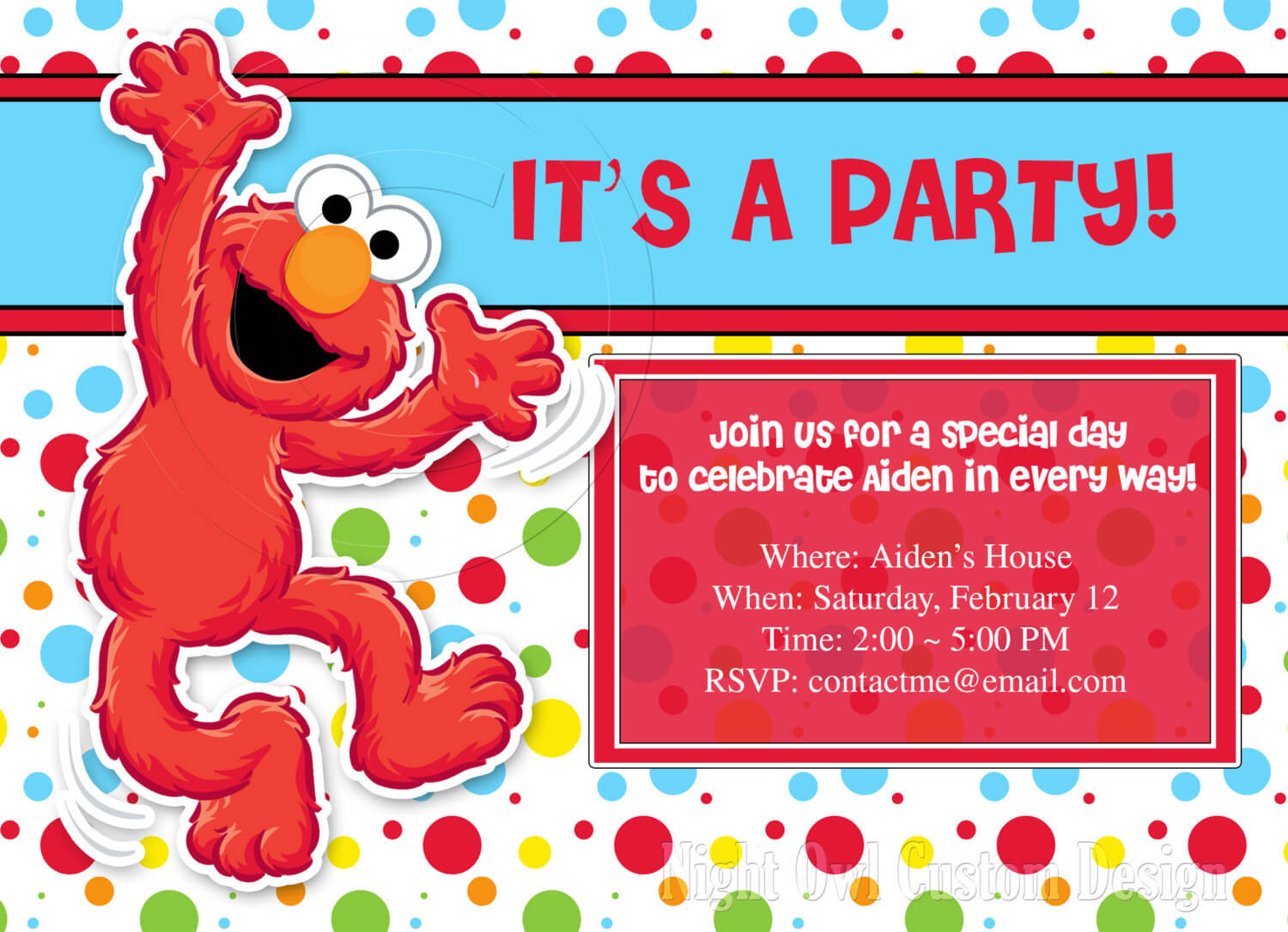 Elmo Birthday Invitations Modern Templates – Invitations For Elmo Birthday Card Template