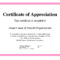 Employee Appreciation Certificate Template Free Recognition In Recognition Of Service Certificate Template