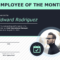 Employee Of The Month Certificate Of Recognition Template Throughout Employee Of The Month Certificate Template