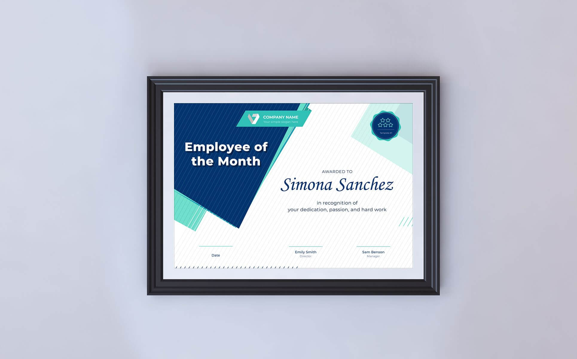 Employee Of The Month Certificate Template #68043 For Manager Of The Month Certificate Template