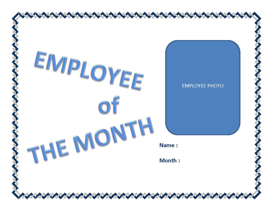 Employee Of The Month Certificate Template | Templates At Pertaining To Employee Of The Month Certificate Templates