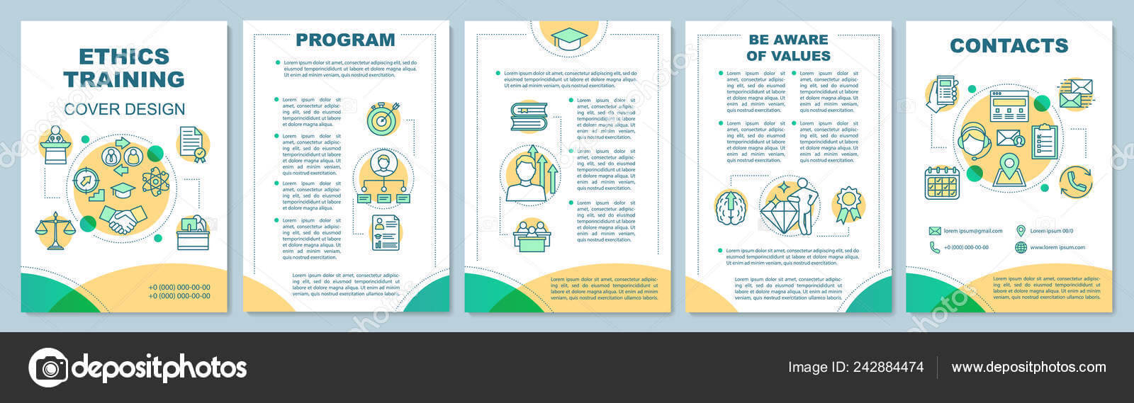 Ethics Training Brochure Template Layout Core Values Flyer Throughout Training Brochure Template