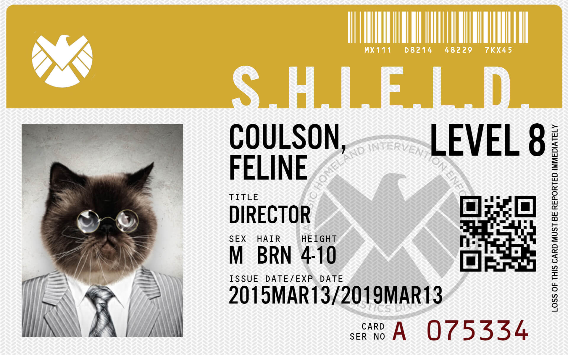 Every Fan Needs A Personalized Agents Of Shield Id Card With Shield Id Card Template