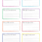 Examples Of Notecards For Research Paper Placement X Index Intended For 3 X 5 Index Card Template