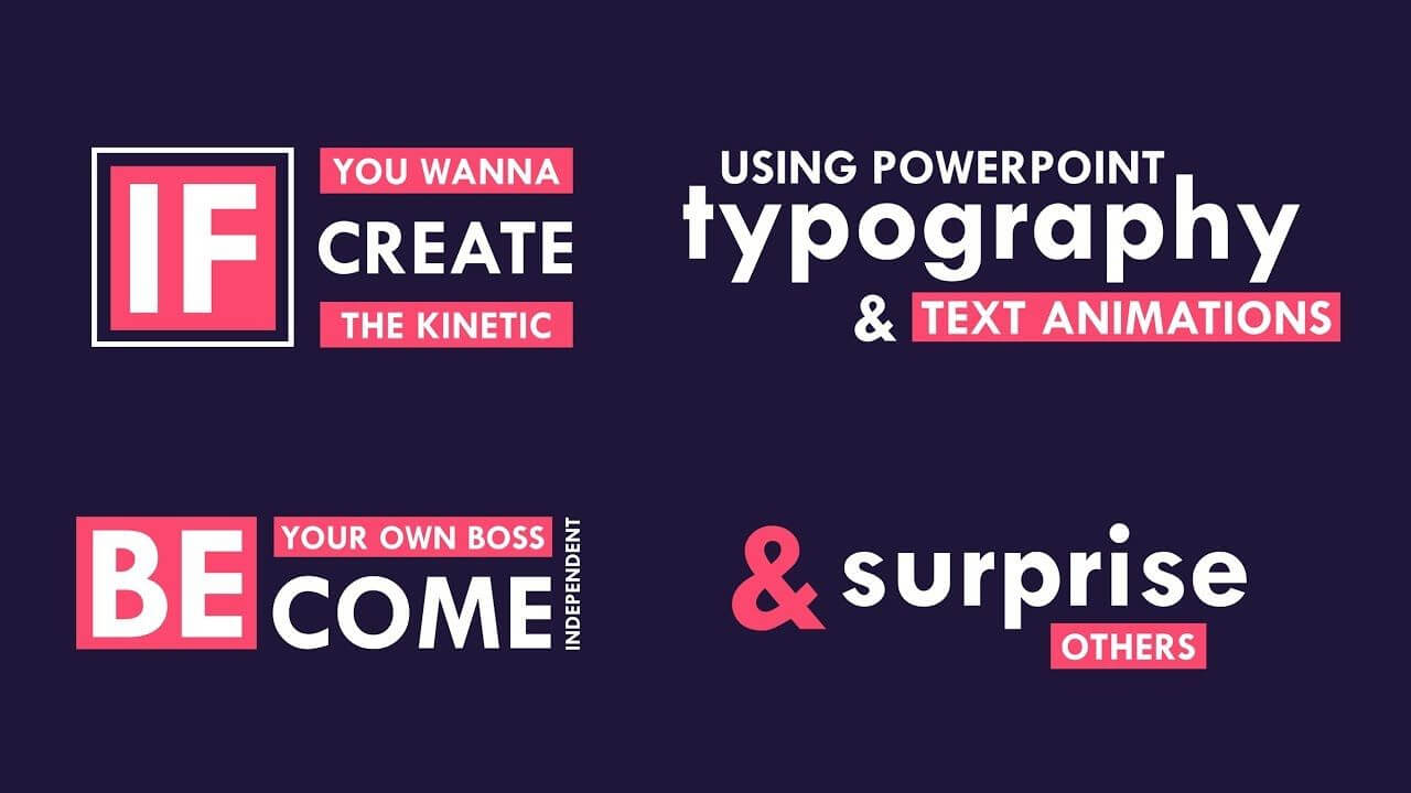 Explainer Video And Kinetic Typography Using Powerpoint In Powerpoint Kinetic Typography Template