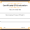 🥰free Certificate Template Of Graduation Download🥰 With Regard To College Graduation Certificate Template