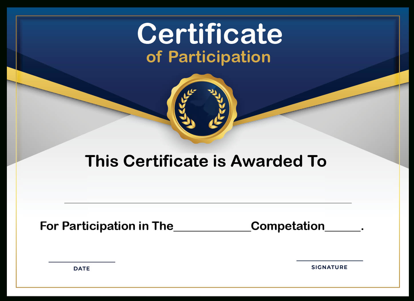 🥰free Printable Certificate Of Participation Templates (Cop)🥰 In Certificate Of Participation Template Pdf
