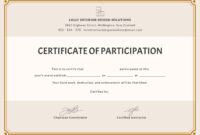 🥰free Printable Certificate Of Participation Templates (Cop)🥰 inside Certificate Of Participation Template Pdf