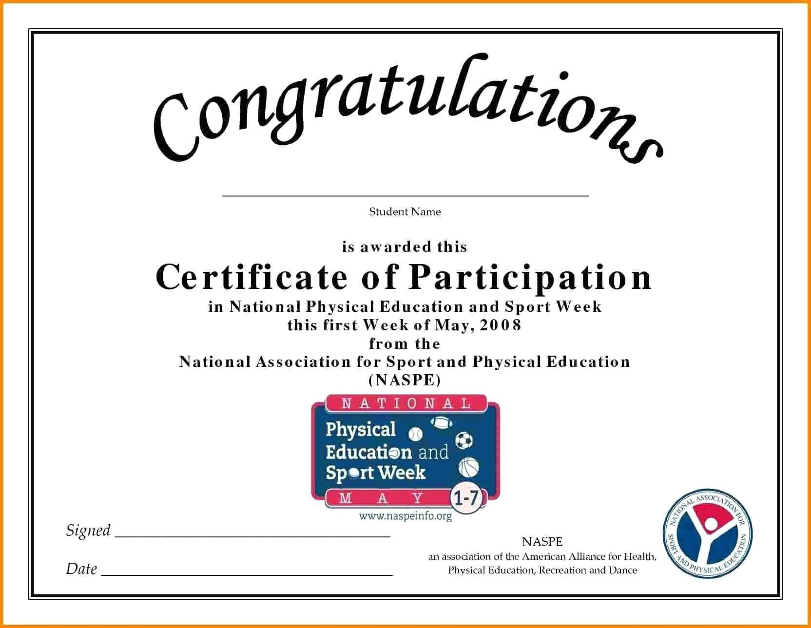 🥰free Printable Certificate Of Participation Templates (Cop)🥰 Inside Sample Certificate Of Participation Template